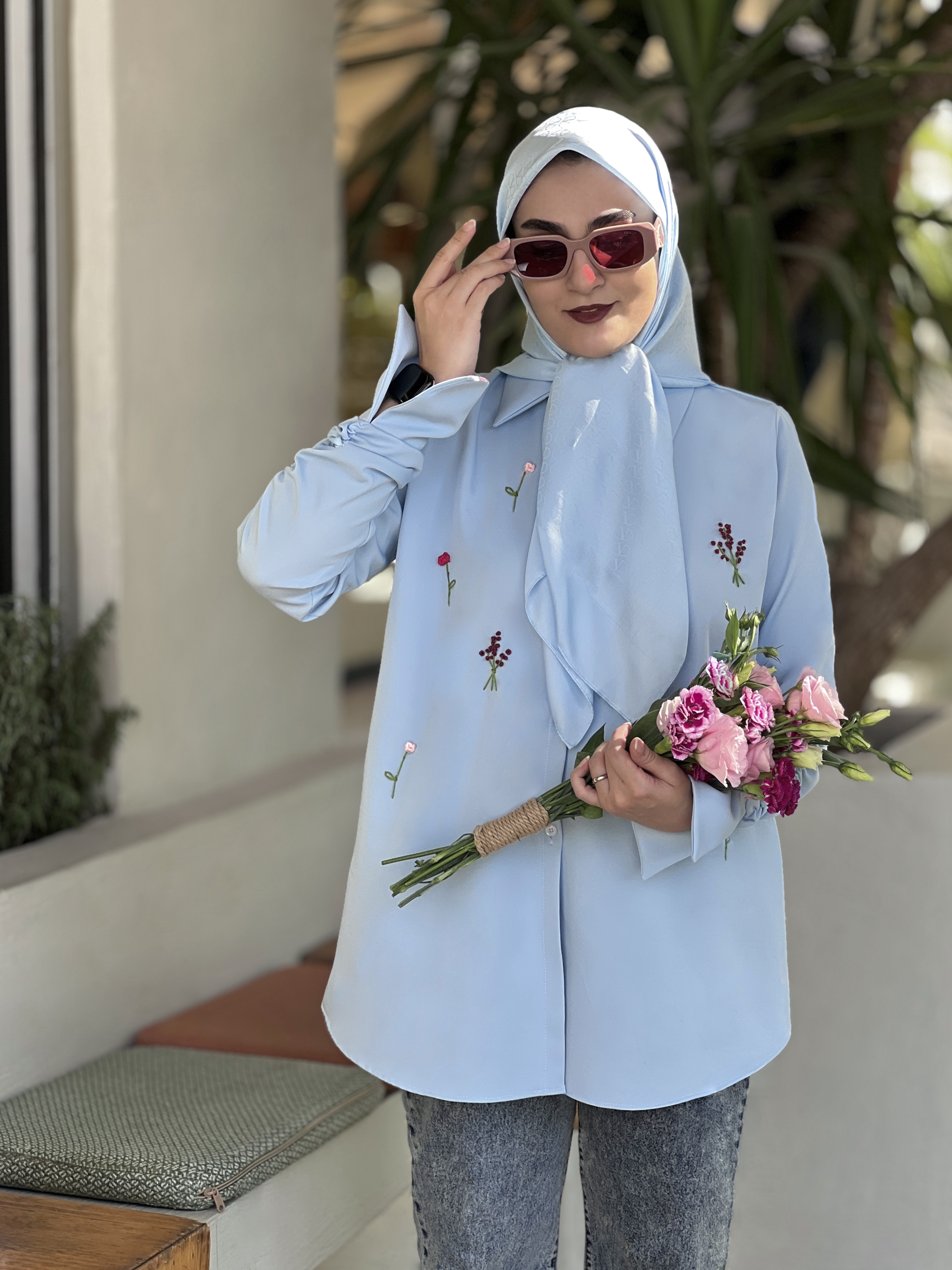 شومیز فانتزی اقتصادی فلاورز
