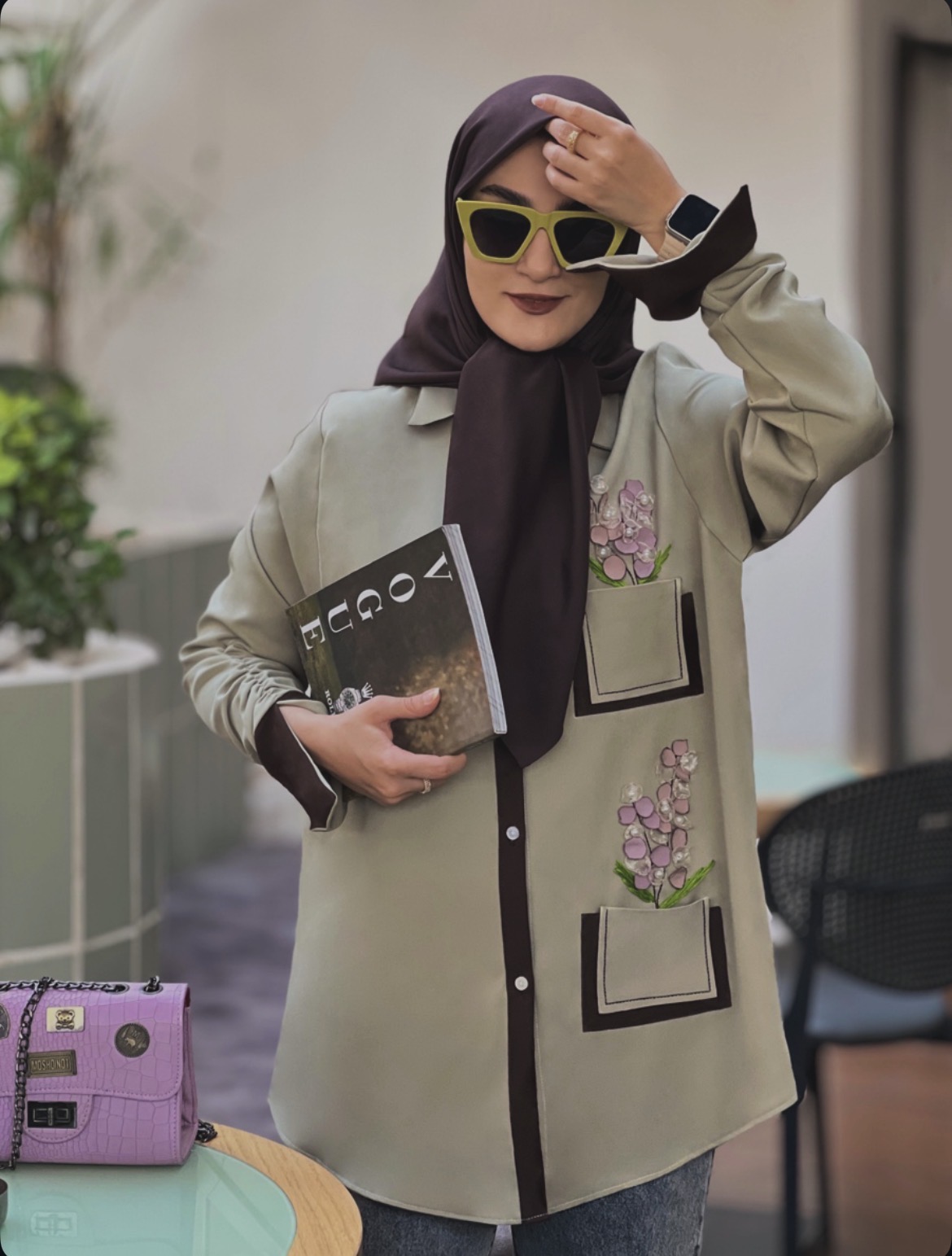 شومیز اقتصادی چهارفصل فانتزی لوندر